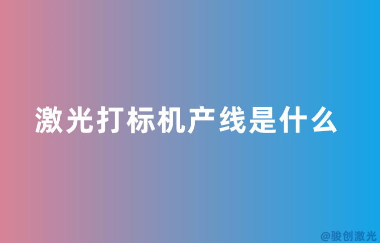 武穴激光打标机产线是什么